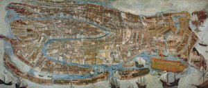 Map of Venice, first half of 17th century